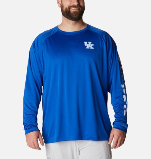 Columbia-Mens Collegiate PFG Terminal Tackle™ Long Sleeve Shirt - Big - Kentucky-1892212_UK-columbia fishing shirts