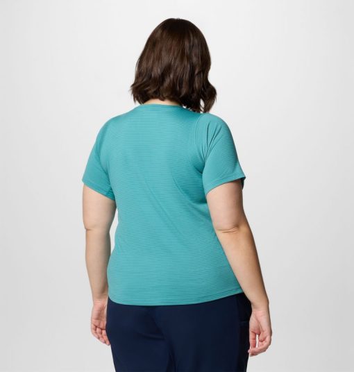 Columbia-Womens Weekend Ascent™ Short Sleeve Shirt - Plus Size-2119212-columbia outlet near me - Image 2