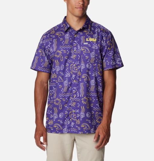 Columbia-Mens Collegiate PFG Super Slack Tide Shirt - LSU-1892201_LSU-columbia pfg shirts