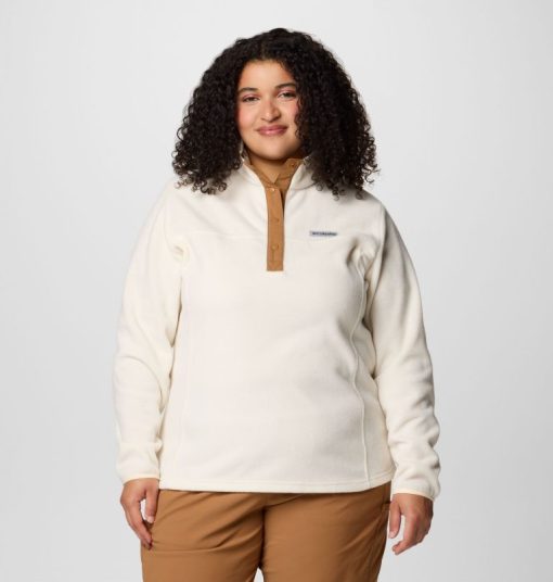 Columbia-Womens Benton Springs™ Half Snap Pullover Fleece II - Plus Size-2085652-columbia womens vest