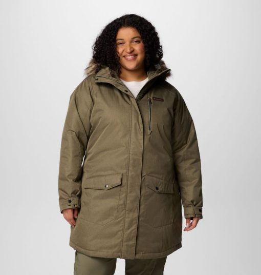 Columbia-Womens Suttle Mountain™ Long Insulated Jacket - Plus Size-1799754-columbia womens jackets