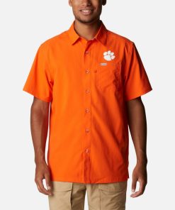 Columbia-Mens Collegiate PFG Slack Tide™ Camp Shirt – Clemson-1958291_CLE-columbia shirts