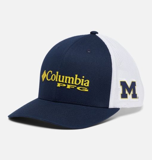 Columbia-PFG Mesh Snap Back™ Ball Cap - Michigan-1892241_UM-columbia ski jacket