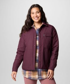 Columbia-Womens Longhorn Ridge™ Reversible Shirt Jacket-2085631-columbia raincoat