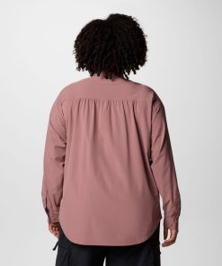 Columbia-Womens Boundless Trek™ Layering Long Sleeve Shirt II – Plus Size-2101612-columbia promo code 2