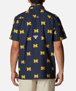 Columbia-Mens Collegiate PFG Super Slack Tide™ Shirt – Michigan-1892201_UM-columbia hat 2