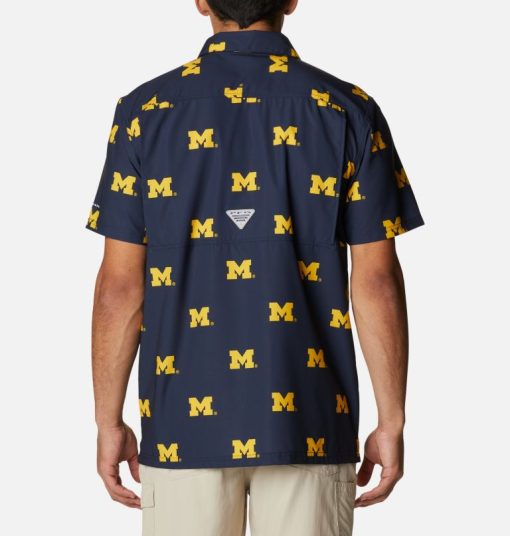 Columbia-Mens Collegiate PFG Super Slack Tide™ Shirt - Michigan-1892201_UM-columbia hat - Image 2