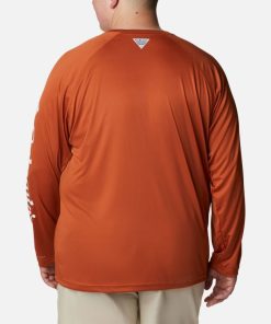 Columbia-Mens Collegiate PFG Terminal Tackle™ Long Sleeve Shirt – Big – Texas-1892212_TEX-columbia women 2