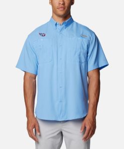 Columbia-Mens PFG Tamiami™ Short Sleeve Shirt – Tennessee Titans-OCS0268_TT-columbia winter jackets