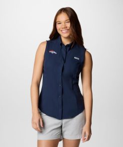 Columbia-Womens PFG Tamiami™ Sleeveless Shirt – Denver Broncos-OCS0272_DB-columbia pfg