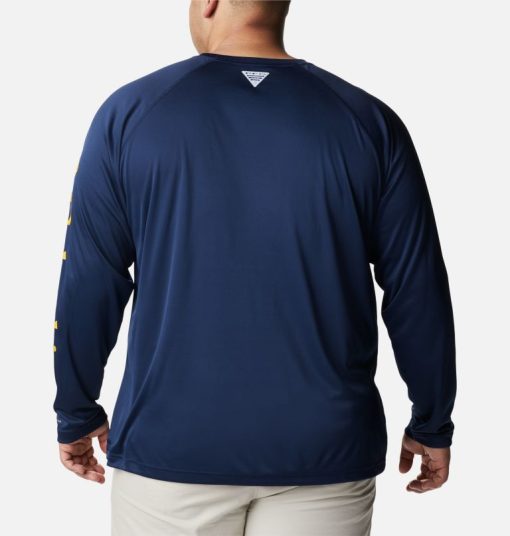 Columbia-Mens Collegiate PFG Terminal Tackle™ Long Sleeve Shirt - Big - West Virginia-1892212_WV-columbia raincoat - Image 2