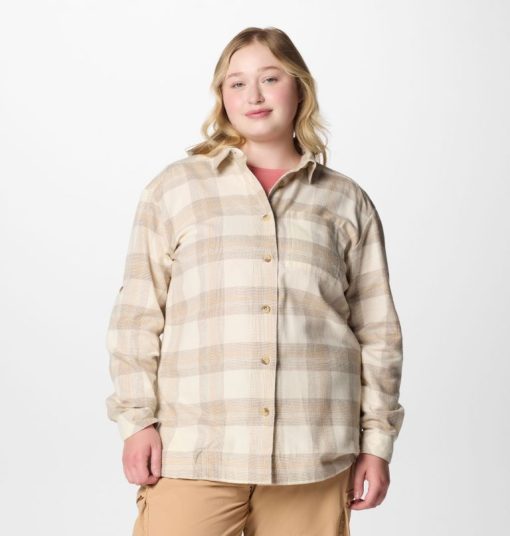 Columbia-Womens Holly Hideaway™ Flannel Shirt - Plus Size-2012793-columbia pfg shirts