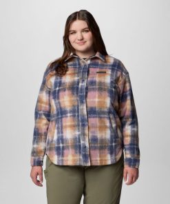 Columbia-Womens Benton Springs™ Shirt Jacket II – Plus Size-2085662-columbia zip