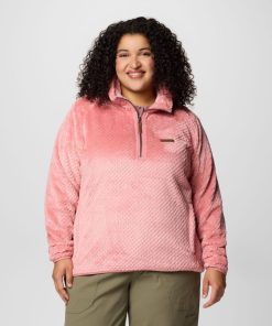 Columbia-Womens Fire Side™ Quarter Zip Sherpa Fleece – Plus Size-1941962-columbia sportswear